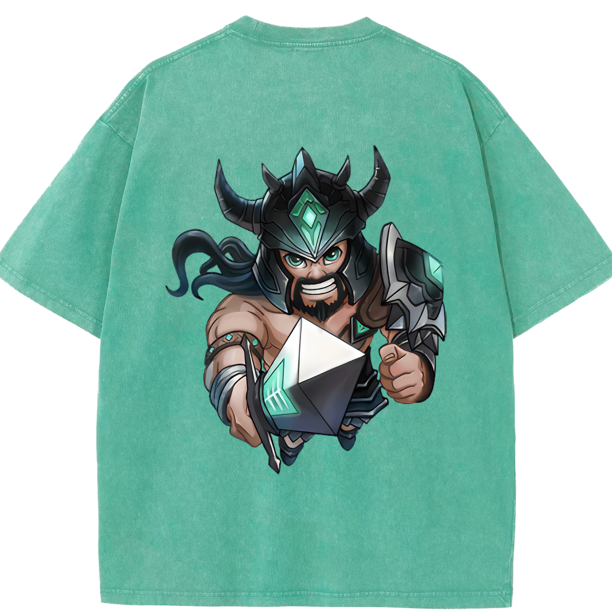 リーグ・オブ・レジェンド League of Legends LOL 綿100% ヴィンテージ風 半袖Tシャツ（背面プリント）